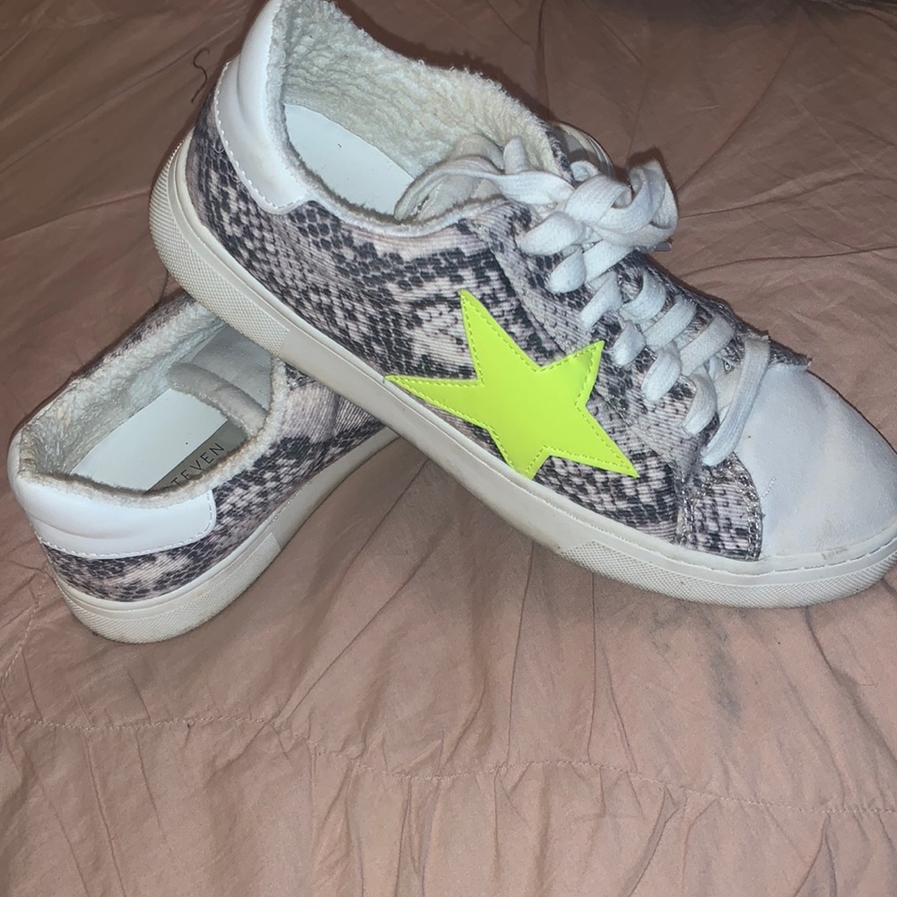 Steven snake skin sneakers